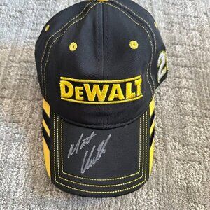 NWT- NASCAR DEWALT RACING Smirnoff Ice #20 MATT KENSETH Signed Autograph HAT/CAP
